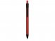 Ручка металлическая soft-touch шариковая Haptic, красный/черный 