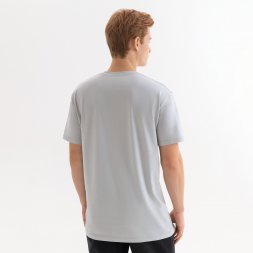 Футболка унисекс KRIS, 100% хлопок, 150 гр., светло-серая