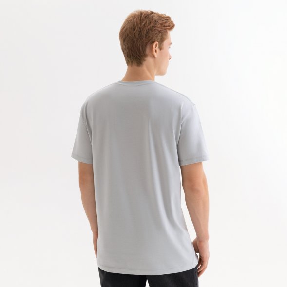 Футболка унисекс KRIS, 100% хлопок, 150 гр., светло-серая 