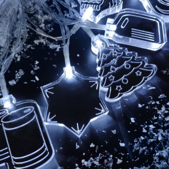 Светодиодная гирлянда Fuel Up, нефть и газ 