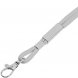 Шнурок для бейджа Tube Metal, серый 