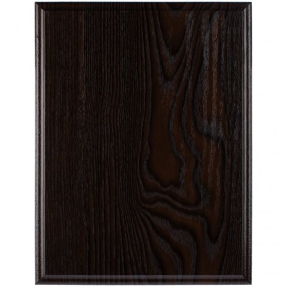 Плакетка Plaque, большая, венге с золотистой пластиной 