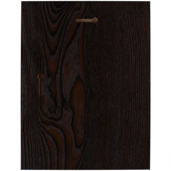 Плакетка Plaque, большая, венге с золотистой пластиной 