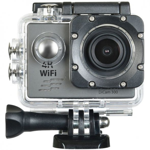 Экшн-камера Digma DiCam 300, серая 