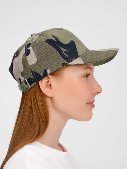 Бейсболка Buffalo, зеленый камуфляж 