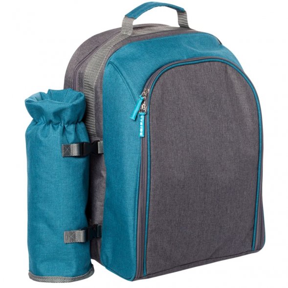 Набор для пикника Fridag на 2 персоны, серый с голубым 