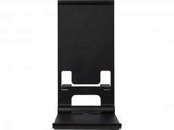 Тонкая алюминиевая подставка для телефона Rise, черный