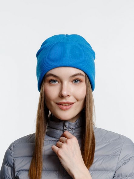 Шапка Urban Flow, ярко-голубая 
