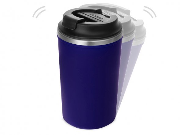 Герметичная термокружка на присоске Kick, 350 мл, темно-синий 