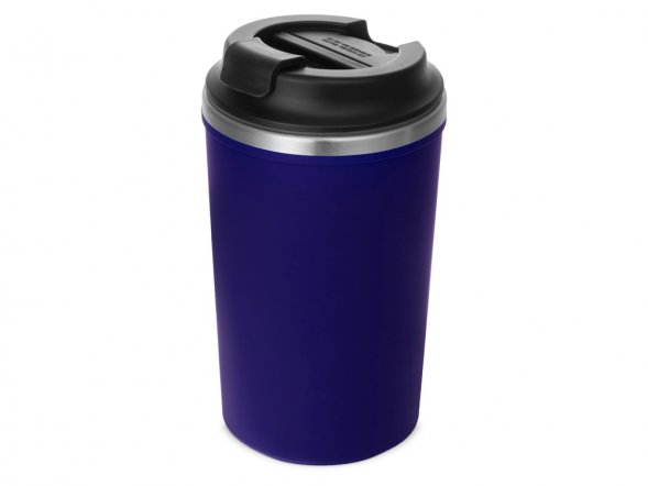 Герметичная термокружка на присоске Kick, 350 мл, темно-синий 