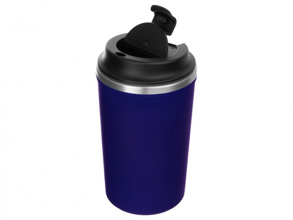 Герметичная термокружка на присоске Kick, 350 мл, темно-синий 