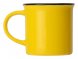 Кружка Countryside S с черным ободком, белая внутри, цветная снаружи, желтый 
