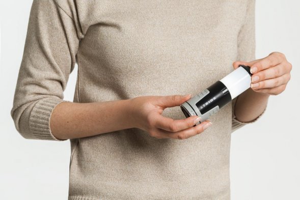 Кемпинговый фонарь Fyrtorn, серый с черным 