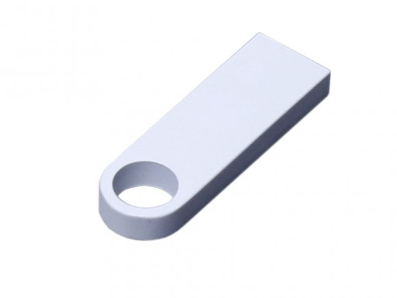 USB 3.0-флешка на 64 Гб с мини чипом и круглым отверстием, белый 