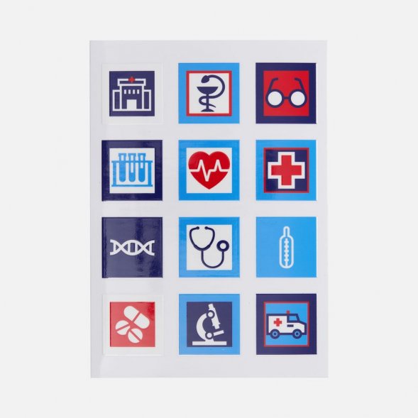 Стикерпак UV-DTF Industry, медицина 