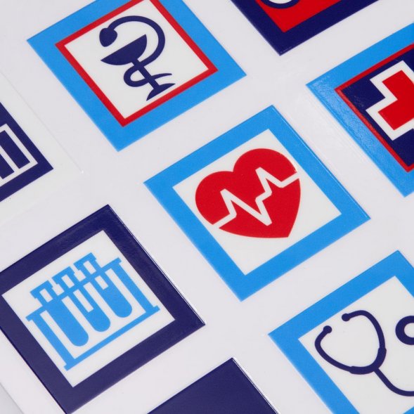 Стикерпак UV-DTF Industry, медицина 