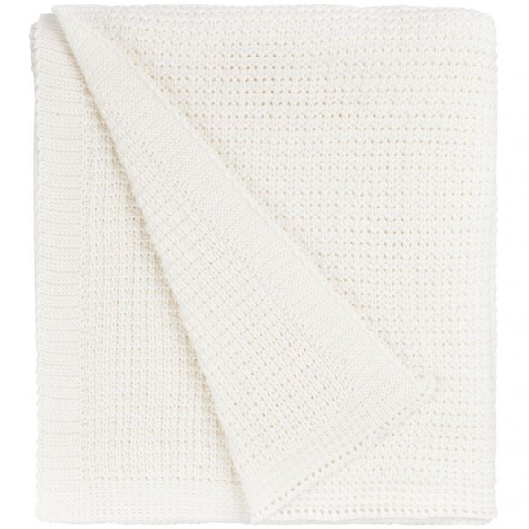 Плед Lattice, молочно-белый 