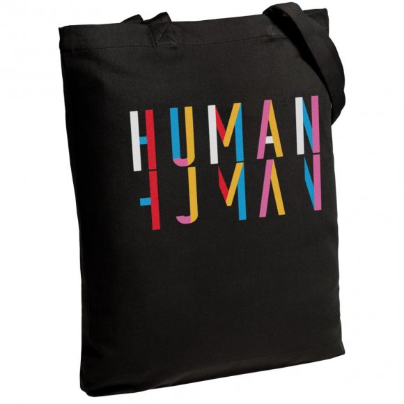 Холщовая сумка Human, черная 