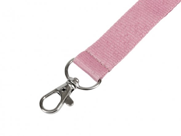 Ланьярд с карабином, пыльно-розовый 
