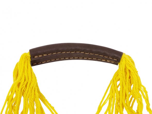 Авоська Dream М old style 15 литров с кожаными ручками, желтый (7) 