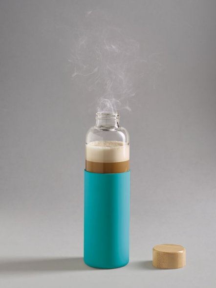 Бутылка для воды Dakar, прозрачная с бирюзовым 