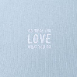 Худи с вышивкой женское Do Love, серо-голубое