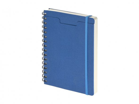 Ежедневник недатированный на гребне А5 Pragmatic, синий 