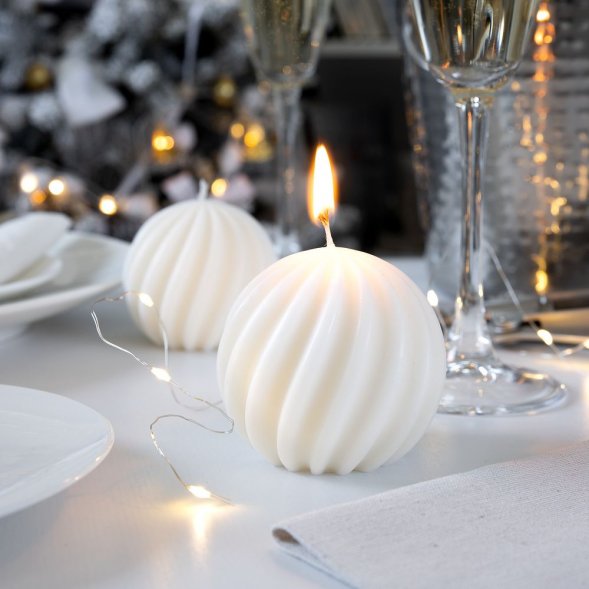 Свеча Glowberry, белый 