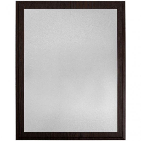 Плакетка Plaque XL, венге с серебристой пластиной 