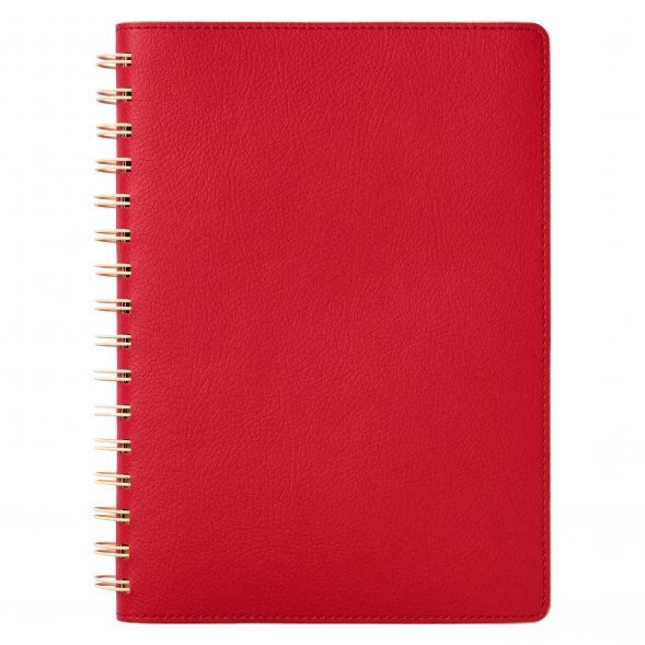 Ежедневник Vista недатированный, красный/бежевый 