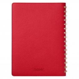 Ежедневник Vista недатированный, красный/бежевый