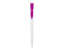 Ручка шариковая Какаду, белый/фуксия (P)
