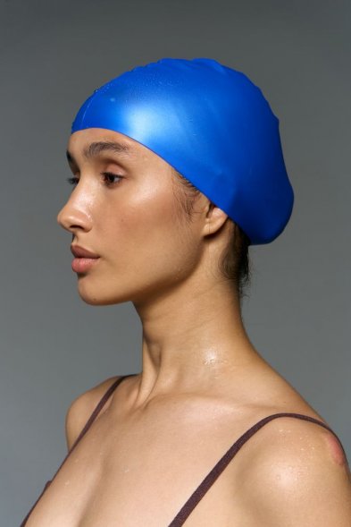 Шапочка для плавания Aquasana, синяя 
