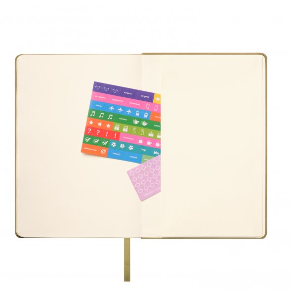 Ежедневник Stella недатированный с магнитом на обложке, светло-зеленый 