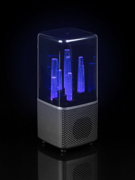 Беспроводная колонка с подсветкой citySound, черная 