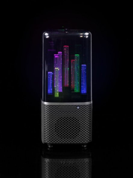 Беспроводная колонка с подсветкой citySound, черная 