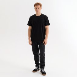 Футболка унисекс KRIS, 100% хлопок, 150 гр., черная, размер XXL