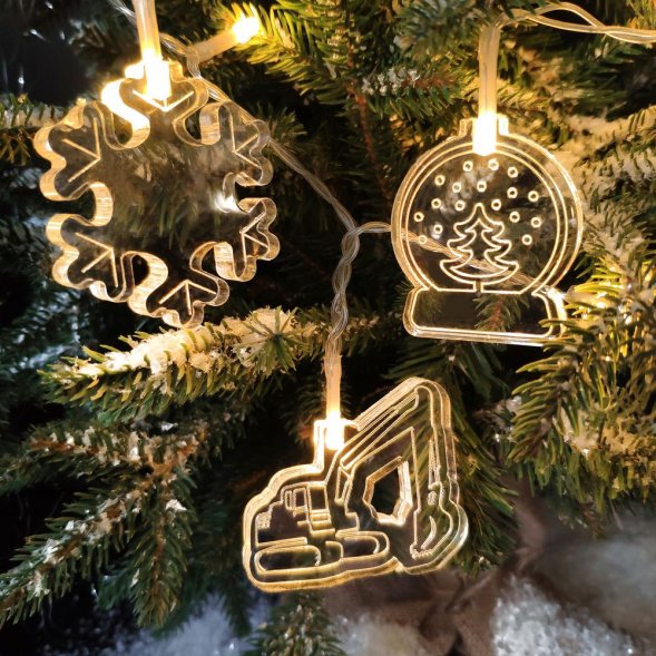 Светодиодная гирлянда Build The Future, строительство 