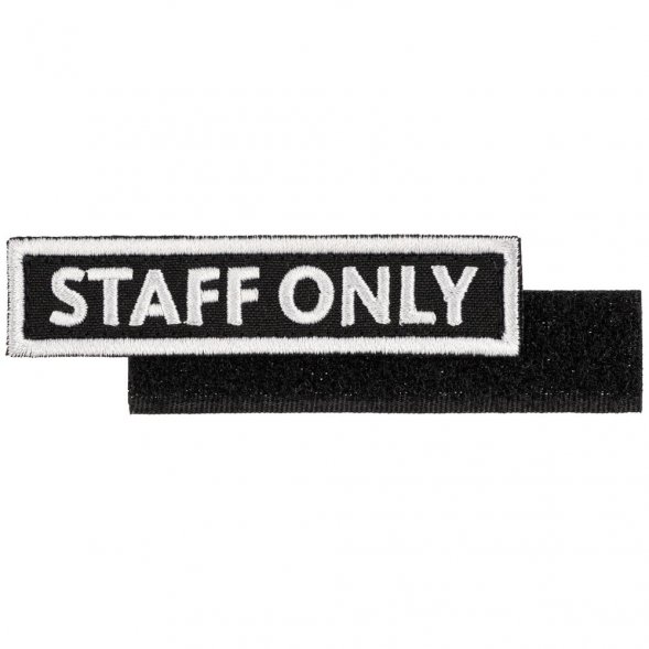 Шеврон на липучке Staff Only 