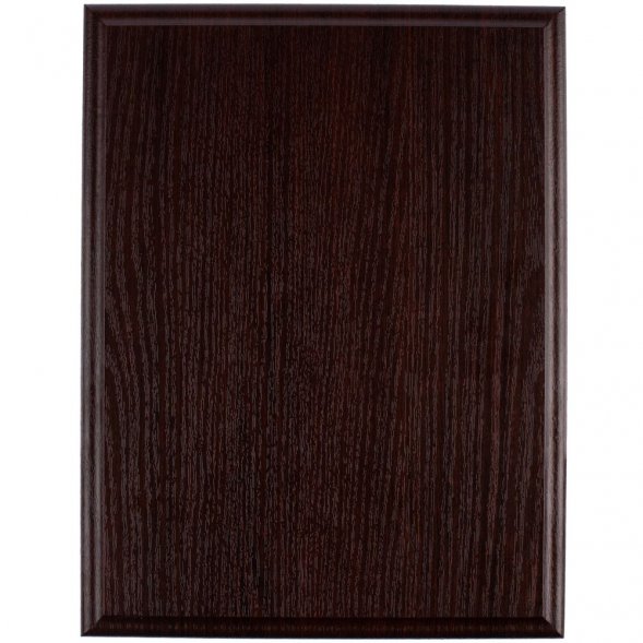 Плакетка Plaque, большая, вишня с золотистой пластиной 