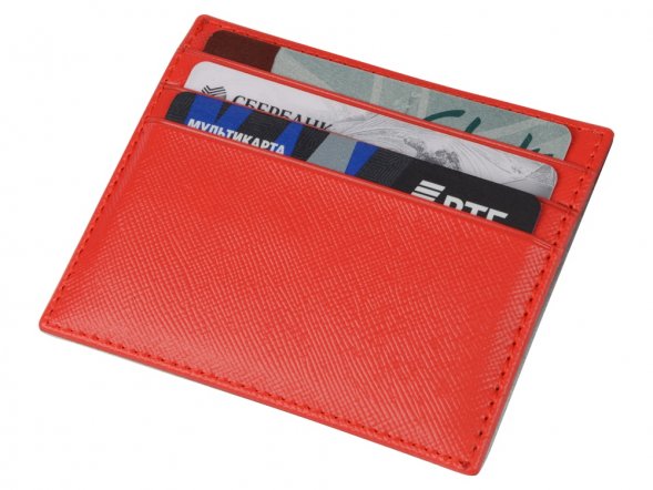 Чехол для карточек и купюр Weekend из ПВХ, красный 