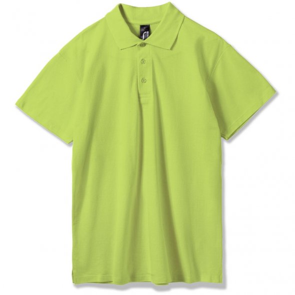 Рубашка поло мужская Summer 170, зеленое яблоко 