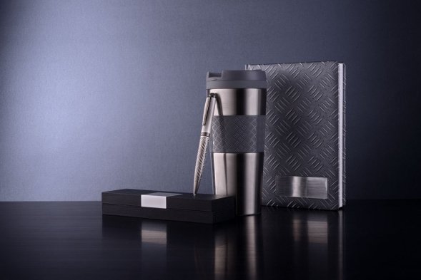 Термостакан Hard Work, вакуумный, серебристый 