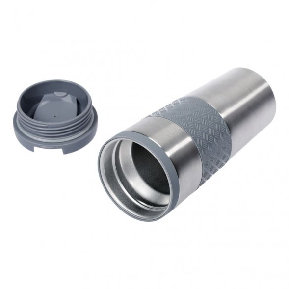 Термостакан Hard Work, вакуумный, серебристый 