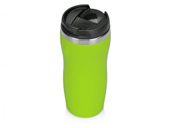 Термокружка Mony Steel 350 мл, soft touch, зеленое яблоко 