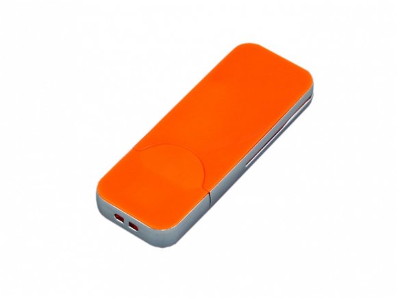 USB-флешка на 4 Гб в стиле I-phone, прямоугольнй формы, оранжевый 