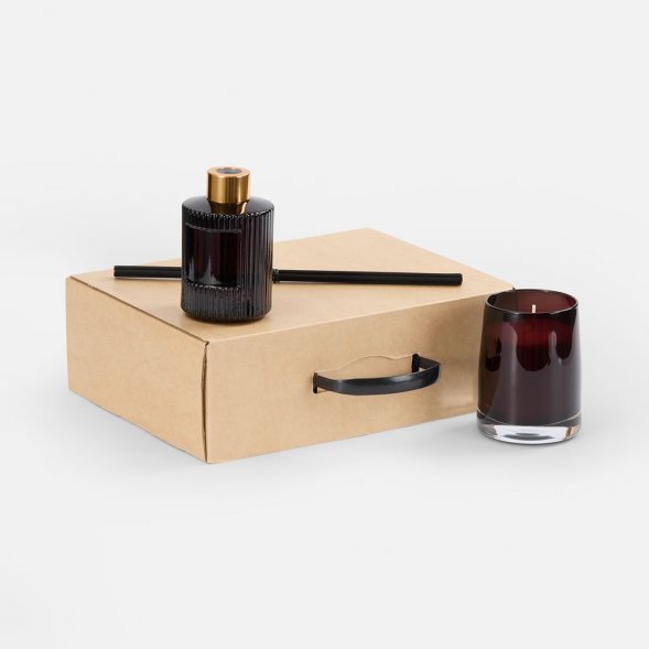 Набор Fragnola, грейпфрут и ветивер, бордовый 