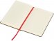 Блокнот Color линованный А5 в твердой обложке с резинкой, серый/красный 