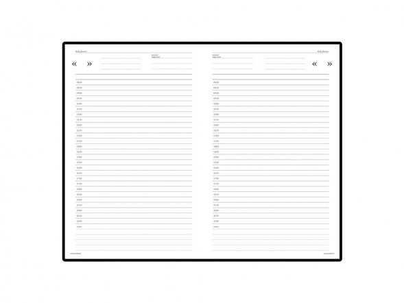 Ежедневник А5 недатированный Бумвинил, синий 