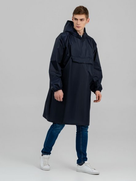 Дождевик-анорак Alatau, темно-синий, единый размер 